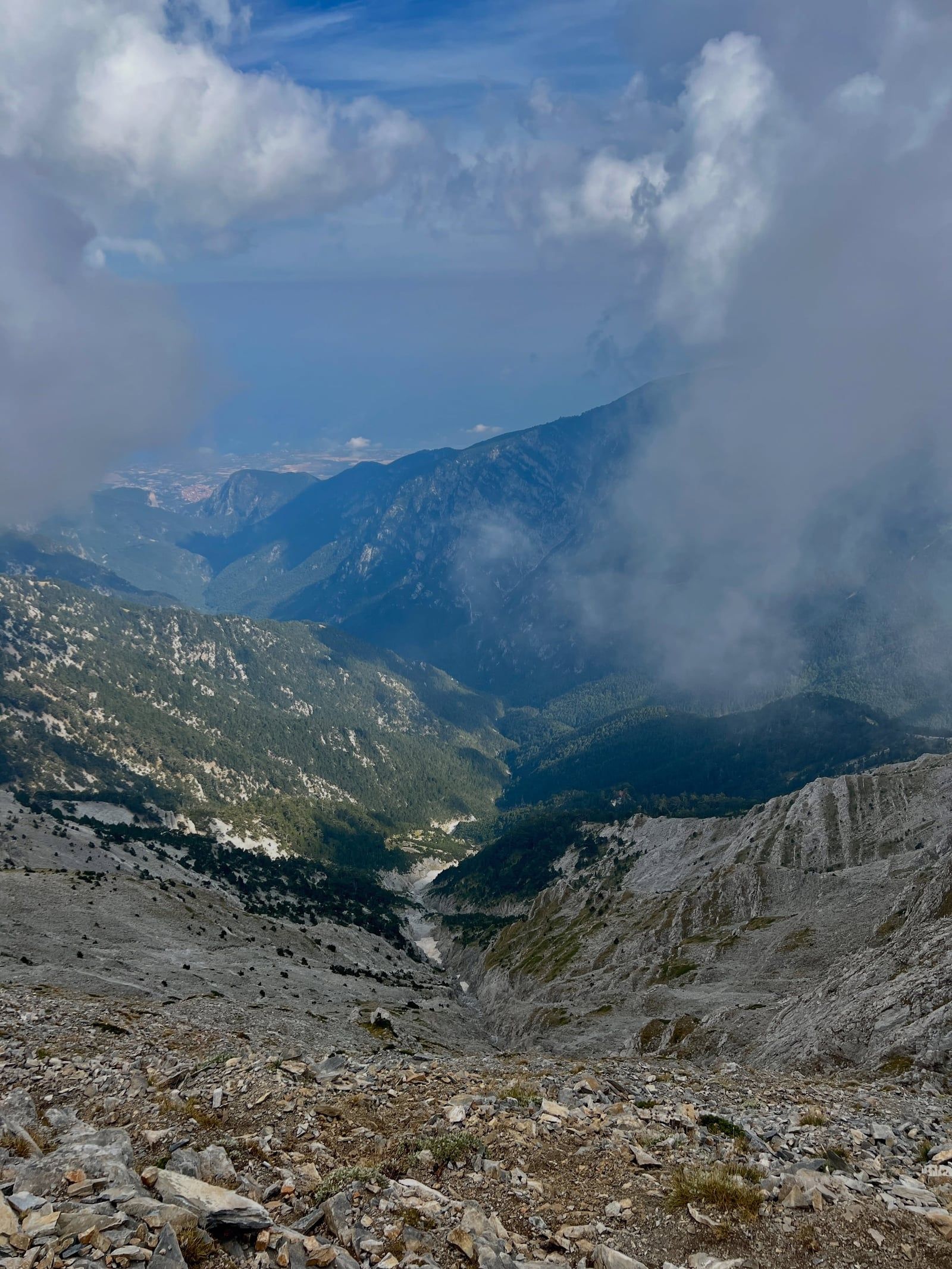 Blick auf Mount Olympus